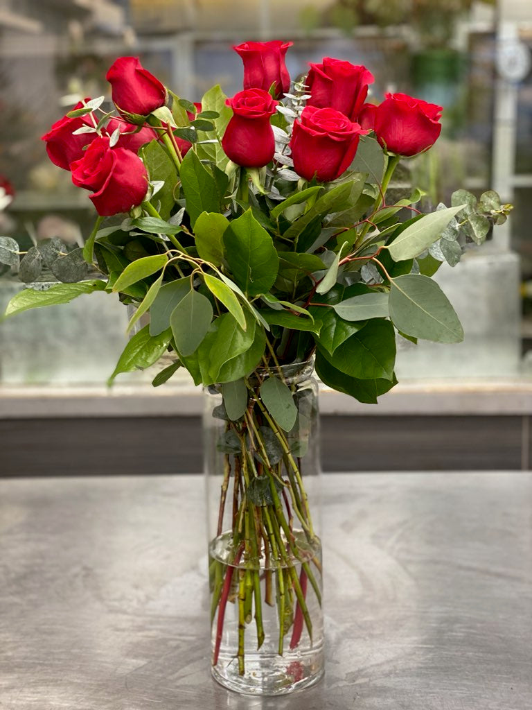 Dozen Red Roses Arrangement