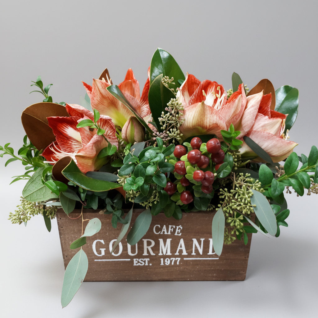 Flower Deco Winter Arrangement- random colours