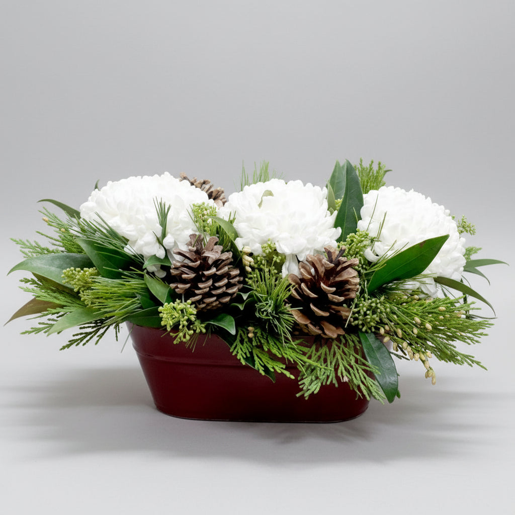 Winter Mum Arrangement
