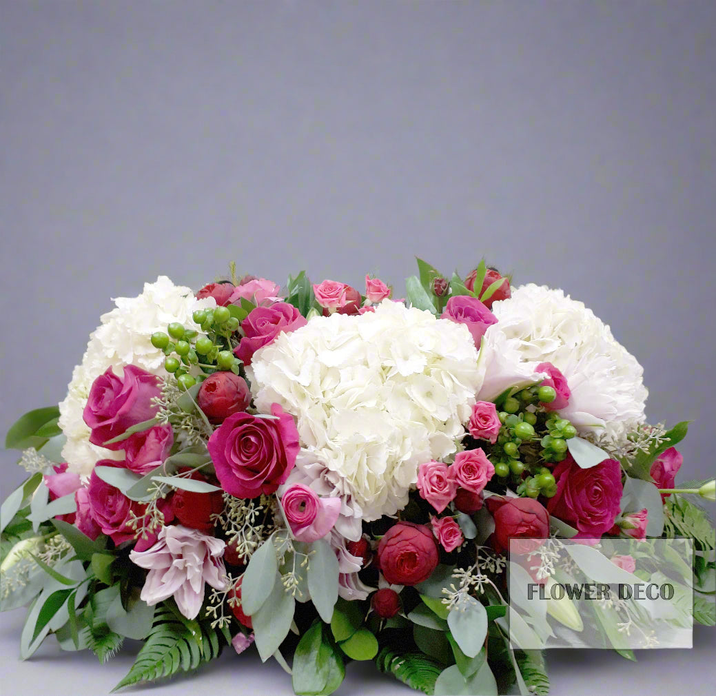 Urn/ Frame Arrangement - Pink and White