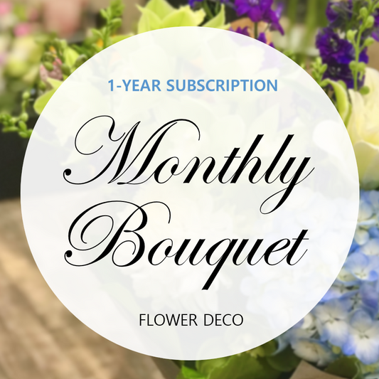 1-Year Monthly Bouquet Subscription Package