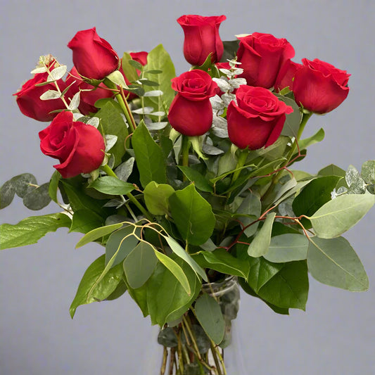 Dozen Red Roses Arrangement